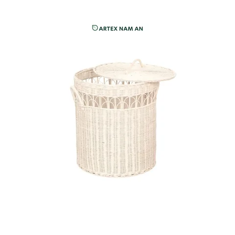 Rattan Export Rattan Laundry Basket Wholesale in Set of 2, Modern Rattan Laundry Hamper for Home, Office and HORECA Organization - REX-ST-2409-01-32-PT