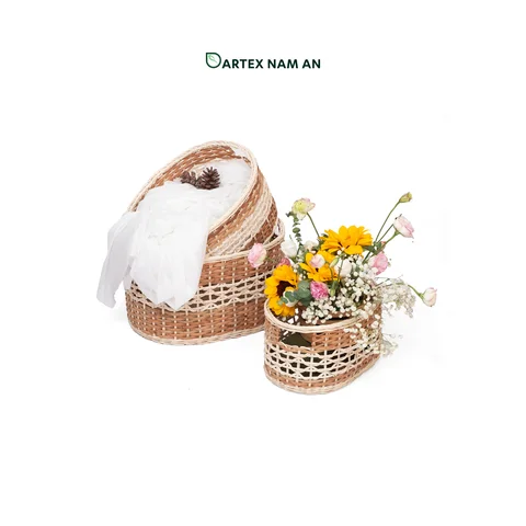 Rattan Export Wholesale Storage Basket Made from Rattan for Home, Office, Kitchen and Bathroom Organization - REX-TF26-0010