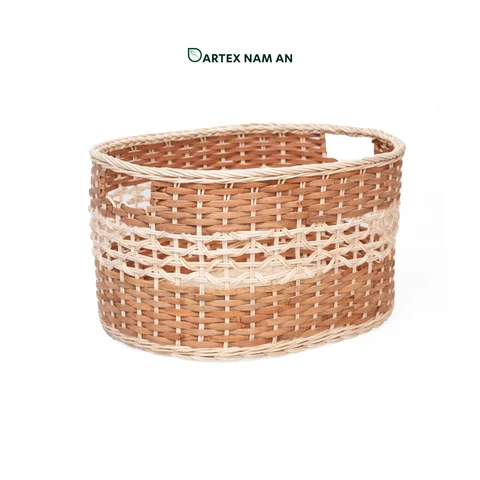 Rattan Export Wholesale Storage Basket Made from Rattan for Home, Office, Kitchen and Bathroom Organization - REX-TF26-0010