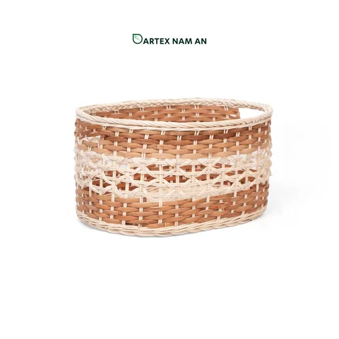 Rattan Export Wholesale Storage Basket Made from Rattan for Home, Office, Kitchen and Bathroom Organization - REX-TF26-0010