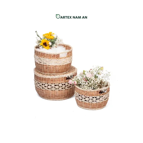 Rattan Export Wholesale Storage Basket made from Rattan for Home, Kitchen, Bathroom and HORECA Organization - REX-TF26-0011