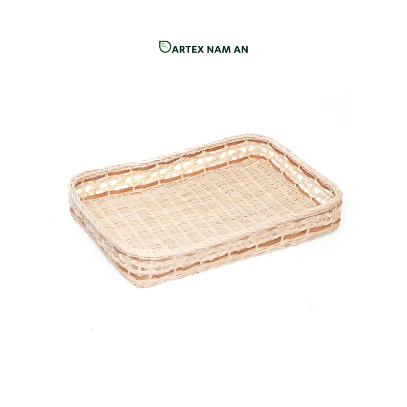 Rattan Export Wholesale Tray Made from Rattan for Home, Office Organizer - REX-TF26-0012