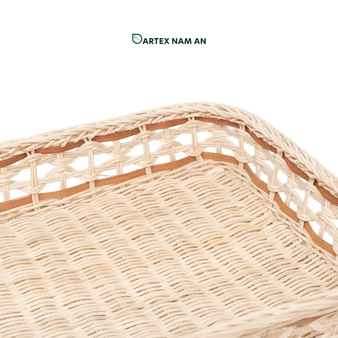 Rattan Export Wholesale Tray Made from Rattan for Home, Office Organizer - REX-TF26-0012