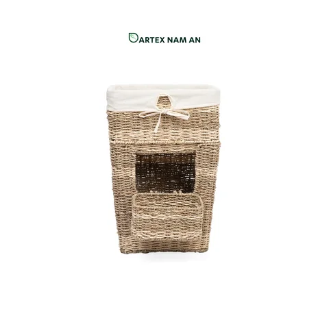 Rattan Export Wholesale Storage Basket Stacked Set made from Seagrass and Palm Leaf - REX-TF26-0020