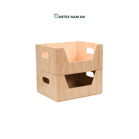 Rattan Export Wholesale Storage Containers for Food made from Bamboo for Organizing Home, Office and Kitchen - REX-TF26-00201