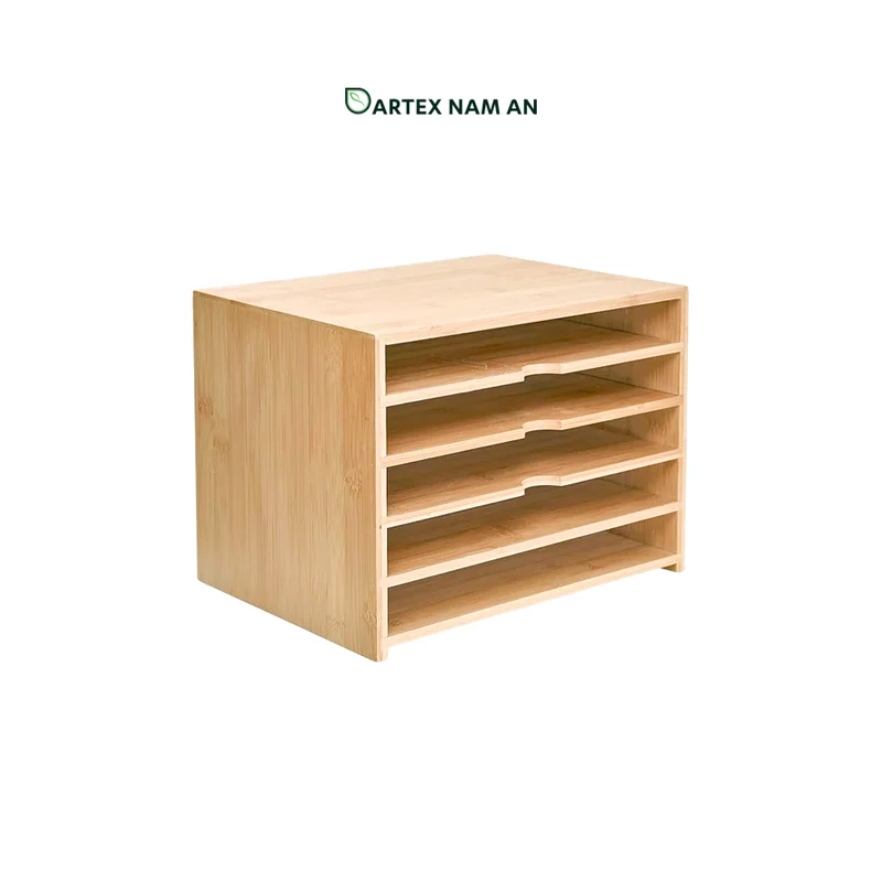 Rattan Export Wholesale Storage Box made from Bamboo, Workstation Organizer for Desk, Magazines and Documents in Office - REX-TF26-00202