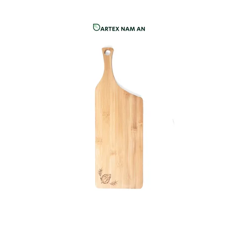 Rattan Export Wholesale Bamboo Serving Tray with Laser Engraving for Festive Dining, Gifting and HORECA Service - REX-TF26-00222