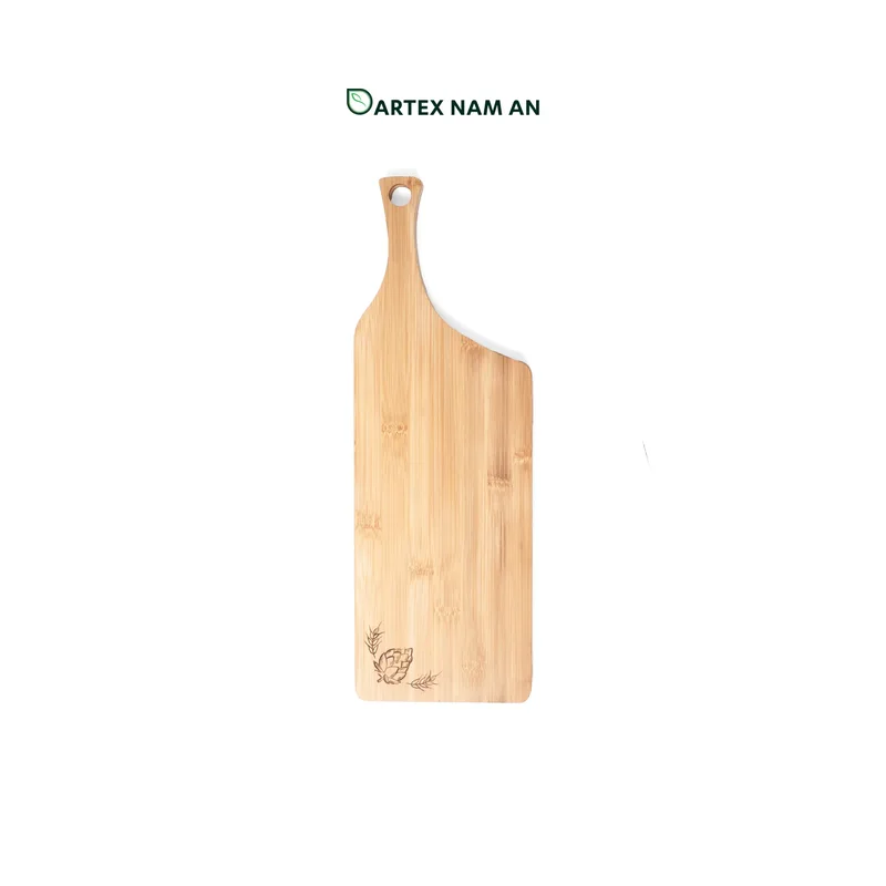 Rattan Export Wholesale Bamboo Serving Tray with Laser Engraving for Festive Dining, Gifting and HORECA Service - REX-TF26-00222