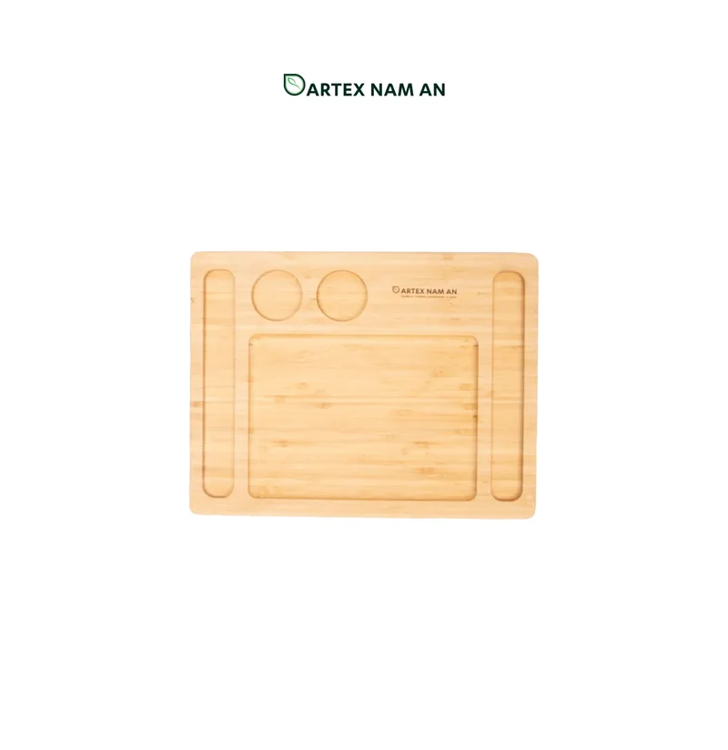 Rattan Export Wholesale Bamboo Serving Tray Steak Serving for Home, Kitchen, Dining and HORECA - REX-TF26-00224