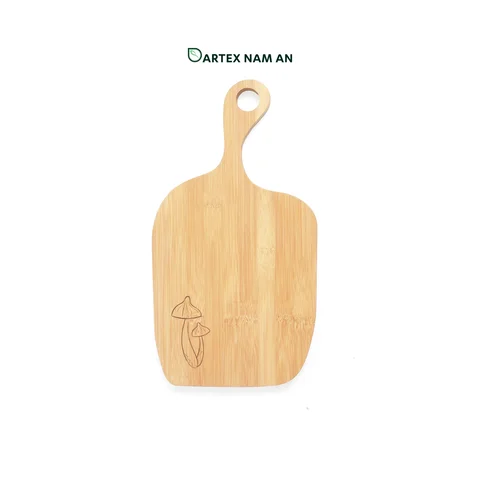 Rattan Export Wholesale Bamboo Serving Tray FSC Certified with Decorative Laser Engraving for Festive Events, Dining and HORECA Service - REX-TF26-00226