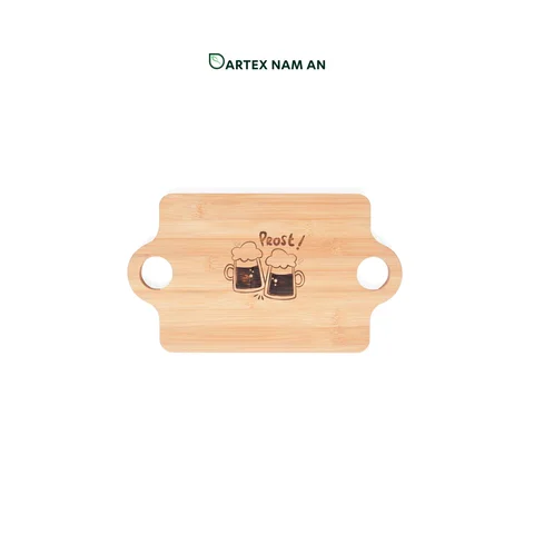 Rattan Export Wholesale Bamboo Serving Tray with Laser Engraved Oktoberfest Theme for Home, Bar and HORECA Dining - REX-TF26-00227