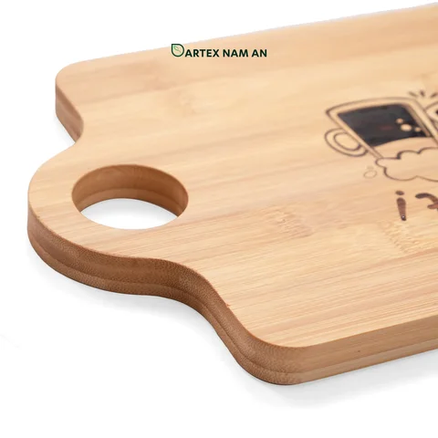 Rattan Export Wholesale Bamboo Serving Tray with Laser Engraved Oktoberfest Theme for Home, Bar and HORECA Dining - REX-TF26-00227