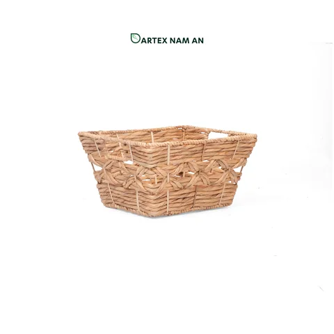 Rattan Export Wholesale Storage Basket made from Water Hyacinth for Home, Office, HORECA and Retail Organization - REX-TF26-0026
