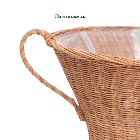 Rattan Export Wholesale Planter made from Rattan in set of 2 for Indoor Garden, Home, Office and HORECA Décor - REX-TF26-0030