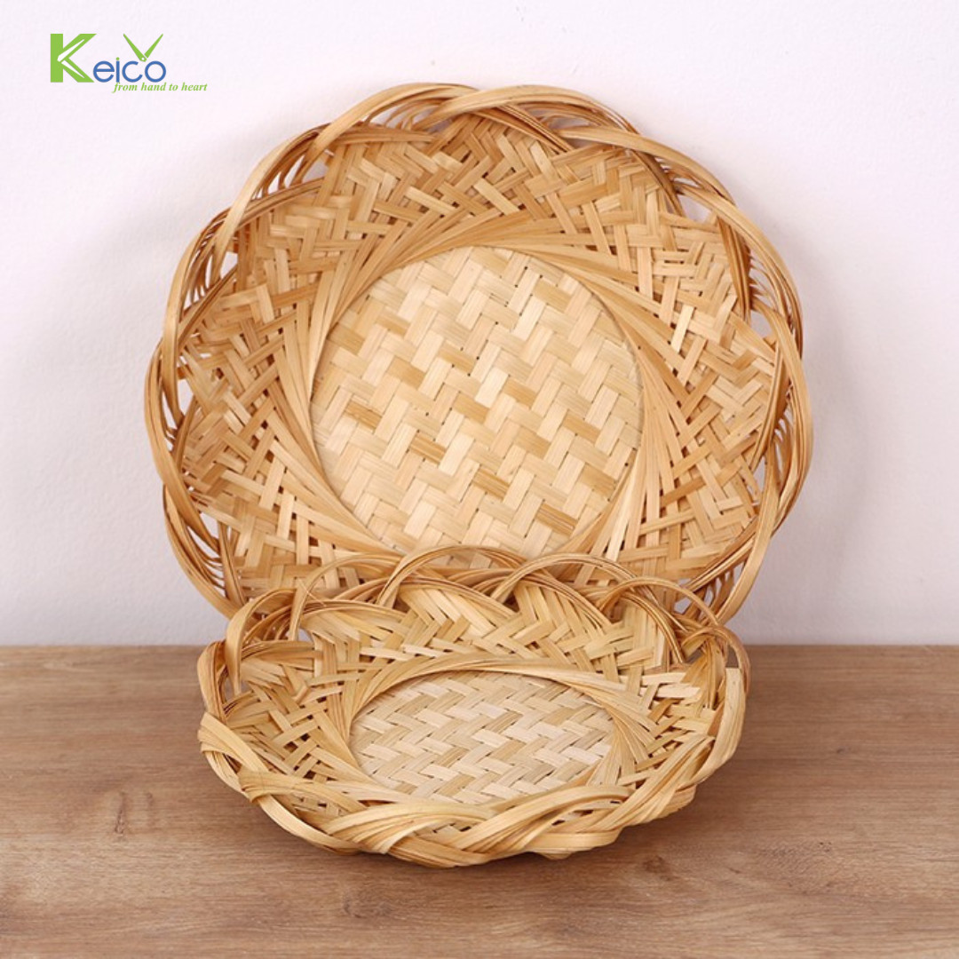 Rattan Export New bamboo design plate product - REX-8423100832