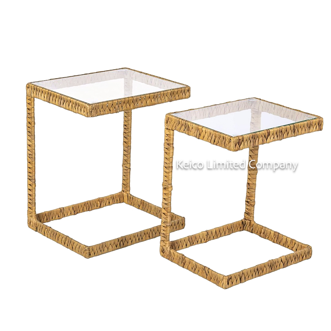 Rattan Export Bàn phụ boho tối giản, sản phẩm thân thiện môi trường sản xuất tại Việt Nam - REX-BB242211125
