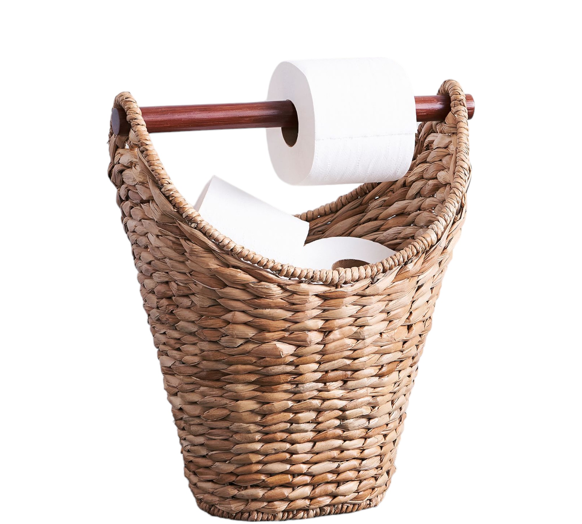 Rattan Export New Design Seagrass Bathroom Tissue Holder Basket With Wholesale Price KC24011801 - REX-KC24010801-1