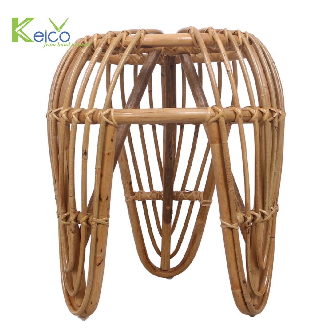 Rattan Export Bàn phụ mây tự nhiên tròn 47x40x33cm - REX-K23101303