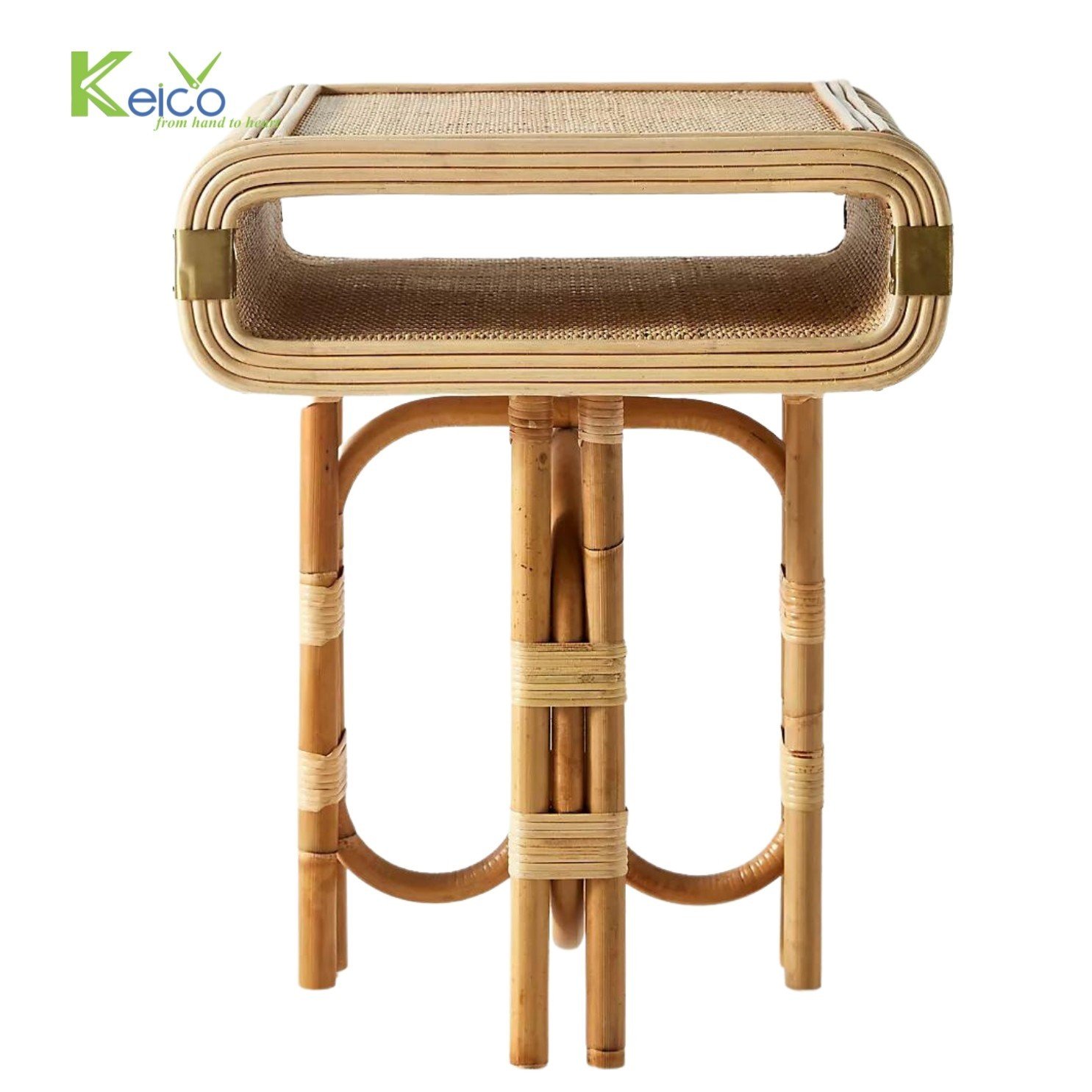 Rattan Export Tủ đầu giường mây có kệ mở - REX-8423091512