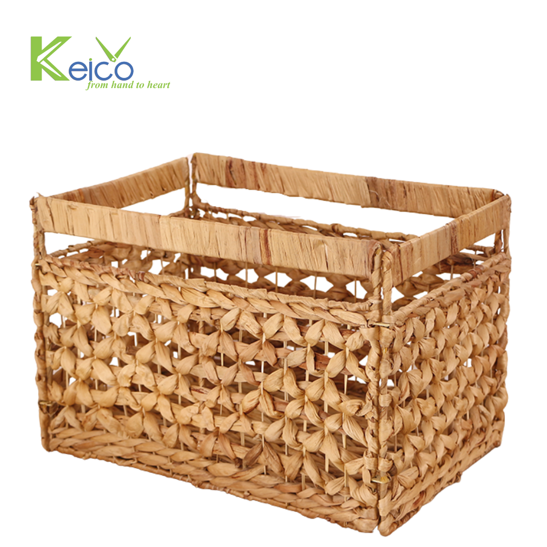 Rattan Export Wholesale natural water hyacinth kitchen storage made in Vietnam - REX-8423072015