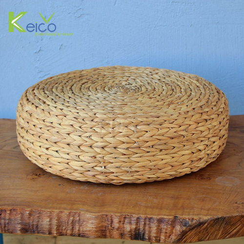 Rattan Export Wholesale rustic straw pouf 50×15 cm made in Vietnam - REX-8423071724