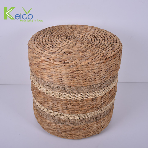Rattan Export Wholesale rustic straw pouf 40×40 cm made in Vietnam - REX-8423071722
