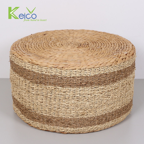 Rattan Export Cheap price rustic water hyacinth pouf 58×30 cm made in Vietnam - REX-8423071721