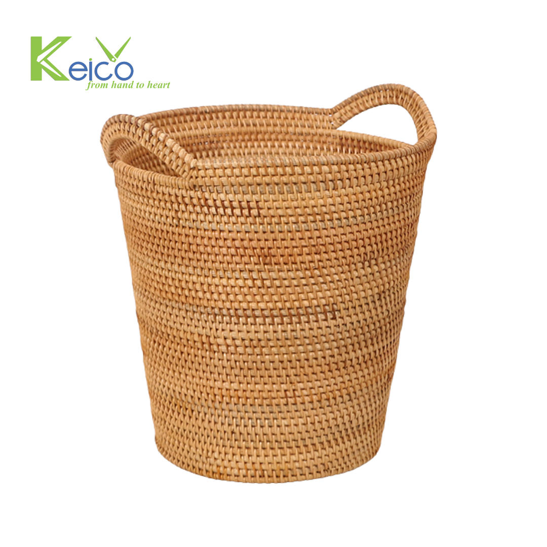 Rattan Export Wholesale decorative rattan basket 37x37cm made in Vietnam - REX-8423060916