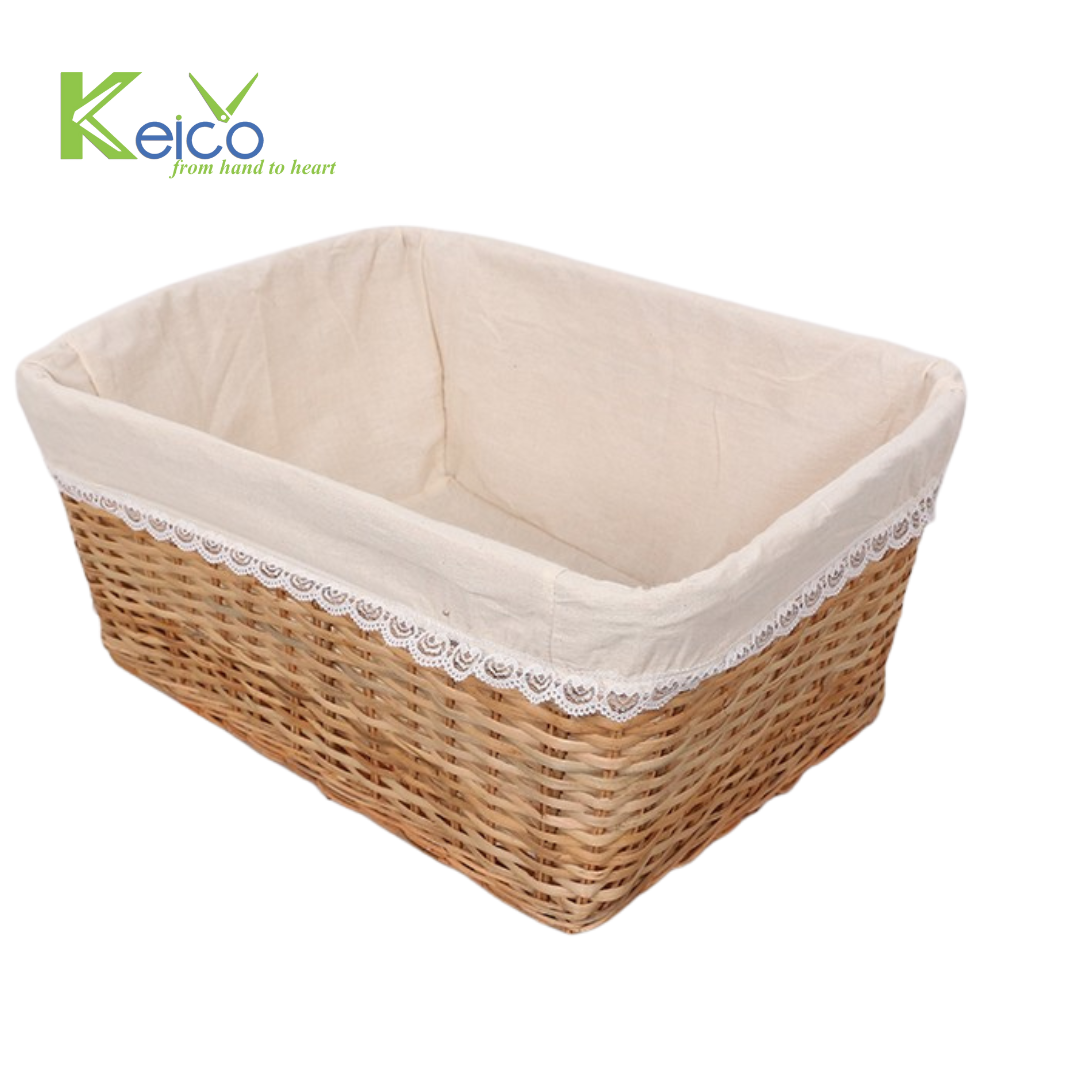 Rattan Export Wholesale natural rattan handmade basket 62x45x30cm made in Vietnam - REX-8423060911