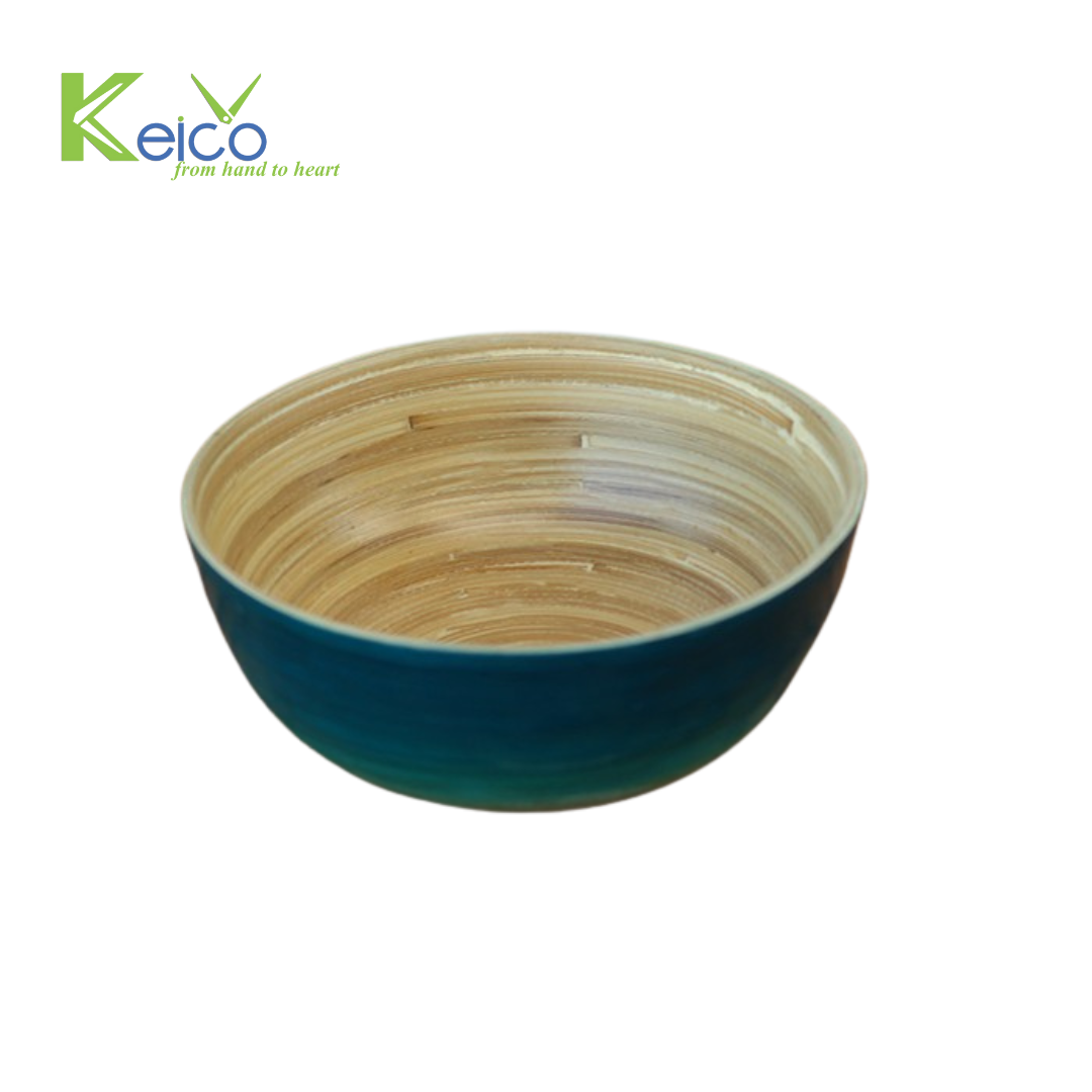 Rattan Export Ciotola decorativa in bambù blu - REX-8423062616
