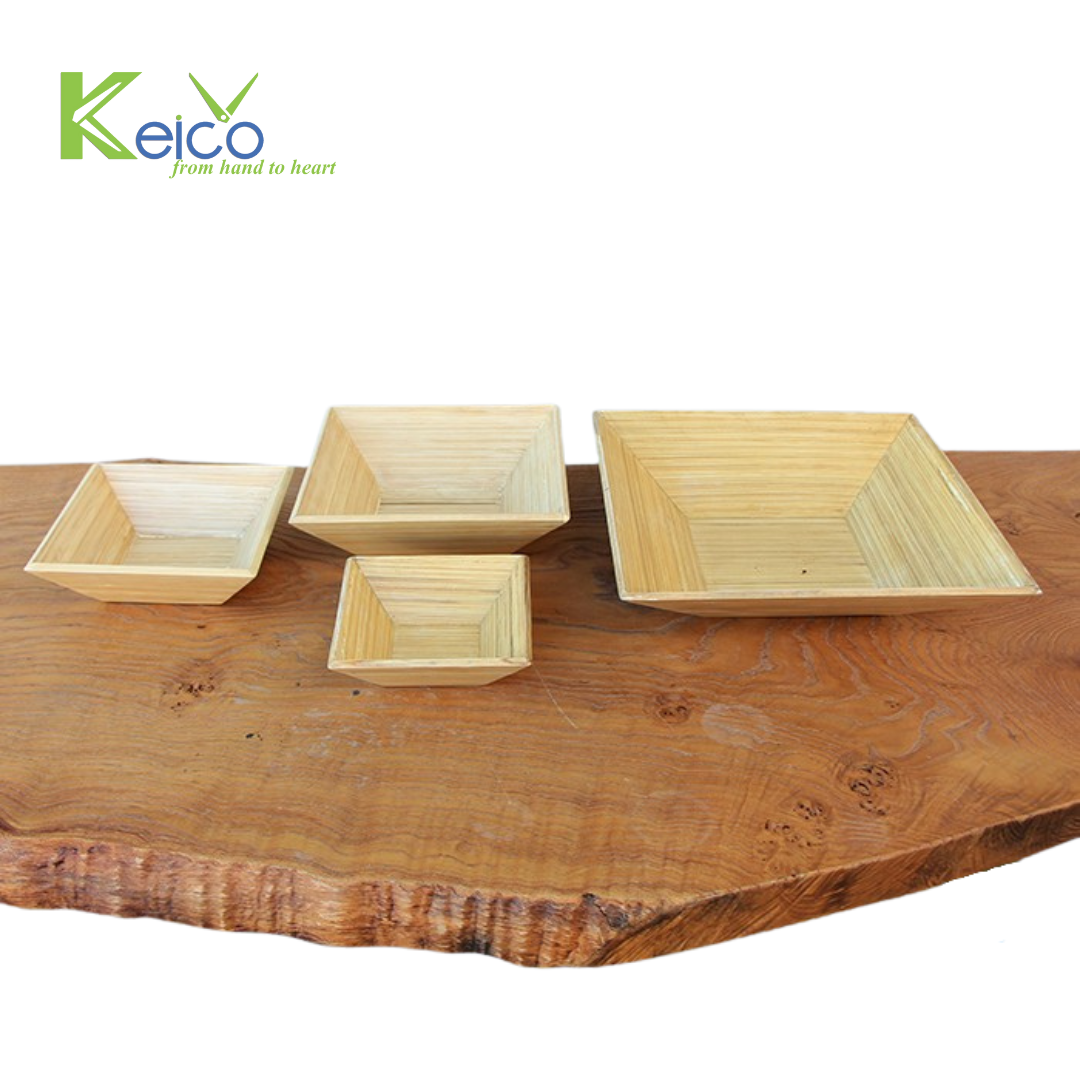 Rattan Export Piatti decorativi quadrati in bambù, misura personalizzabile - REX-8423062615