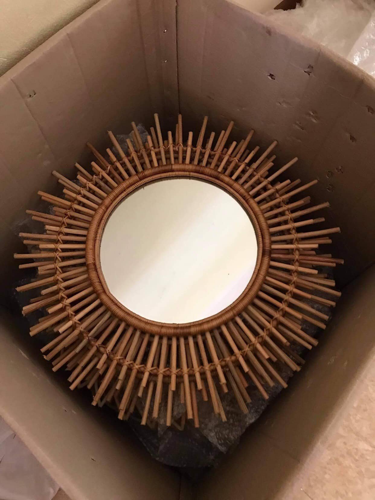 Rattan Export Gương mây Mẫu 07