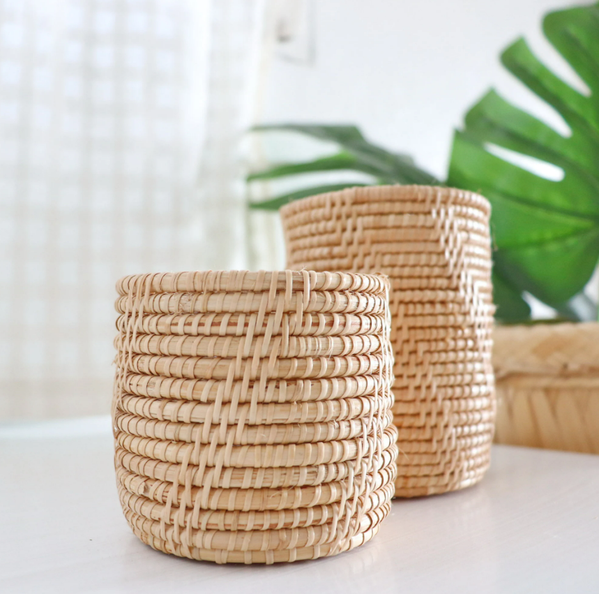 Rattan Export Rattan Cup Holder Design 02