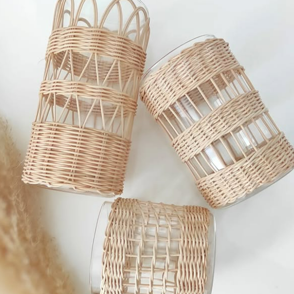 Rattan Export Rattan-Becherhalter Design 05
