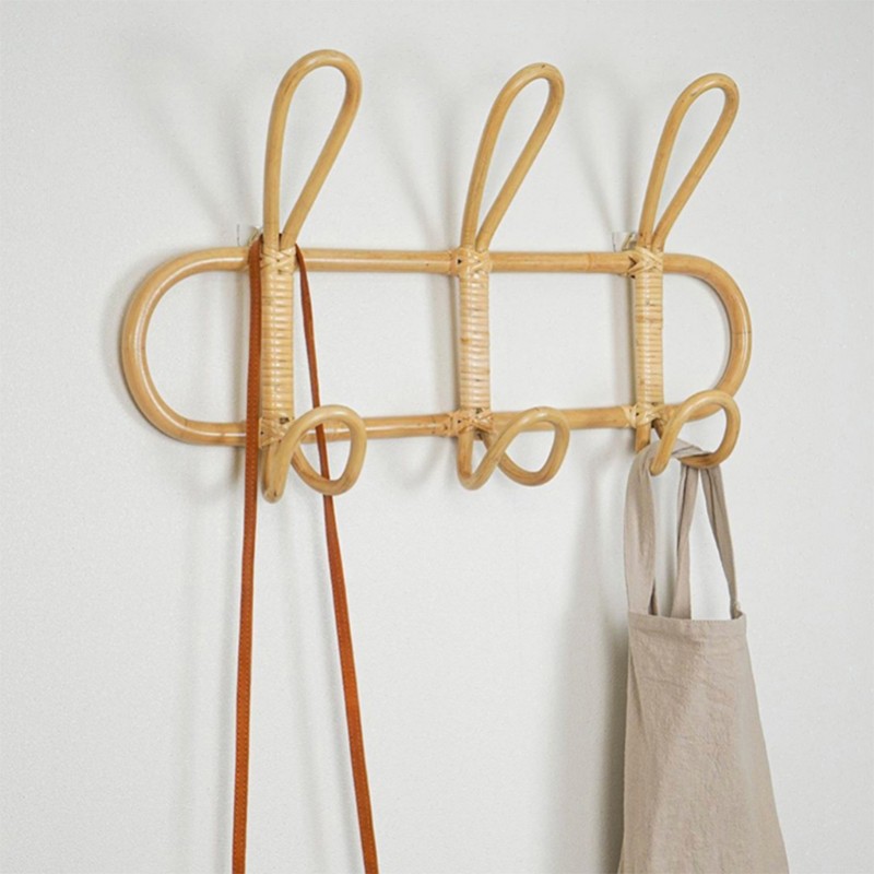 Rattan Export Rattan Wall Hook Rack