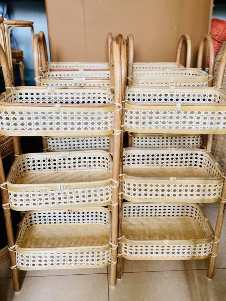 Rattan Export Scaffale in rattan Design 04