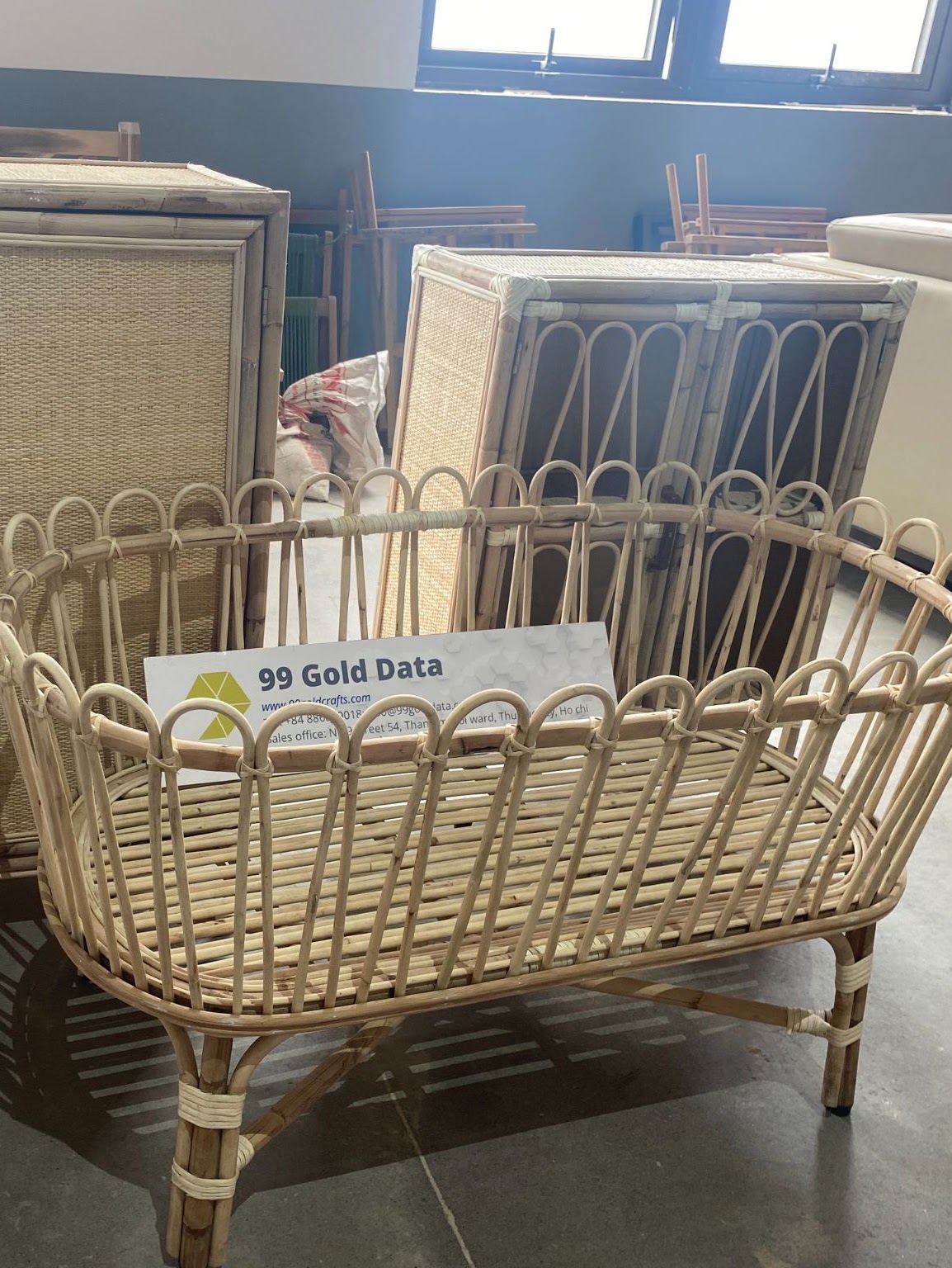Rattan Export Rattan Baby Cradle Design 07