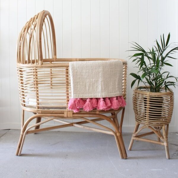 Rattan Export Cuna de bebé de ratán Diseño 17