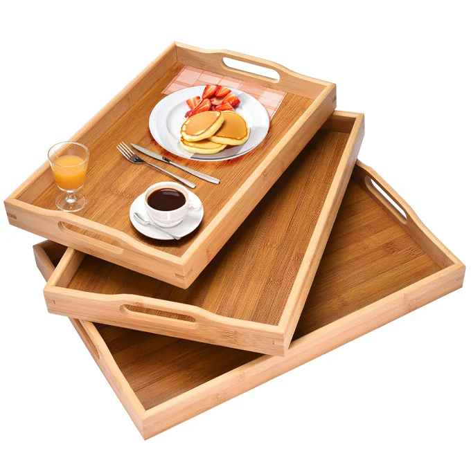 Rattan Export Bambustablett, -box und -korb