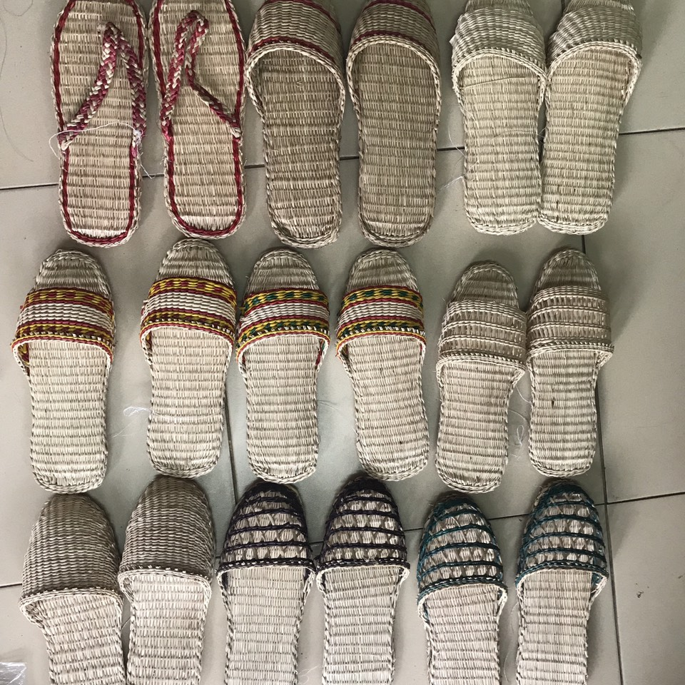 Rattan Export Pantofole in erba marina