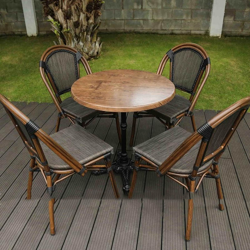 Rattan Export Conjunto de Mesa y Sillas de Café para Exterior BCP-T04 - REX-BCF-T04