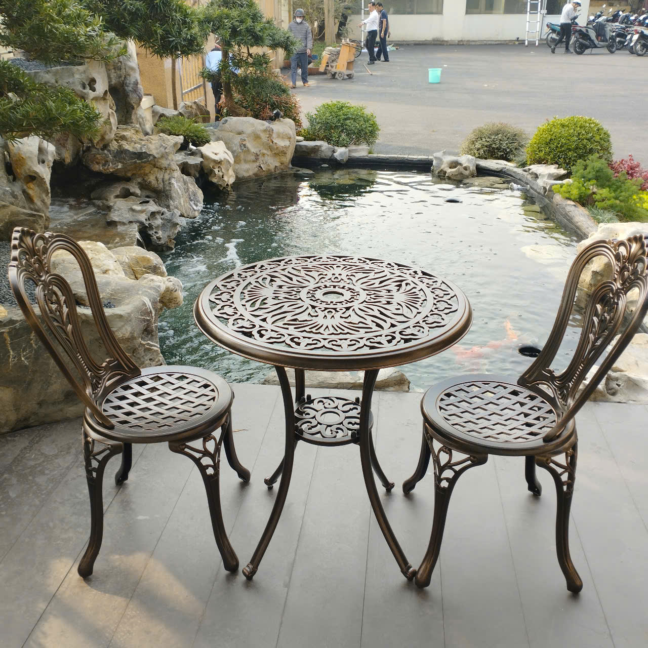 Rattan Export Conjunto de Muebles de Balcón Compacto D68 - REX-D68-6G