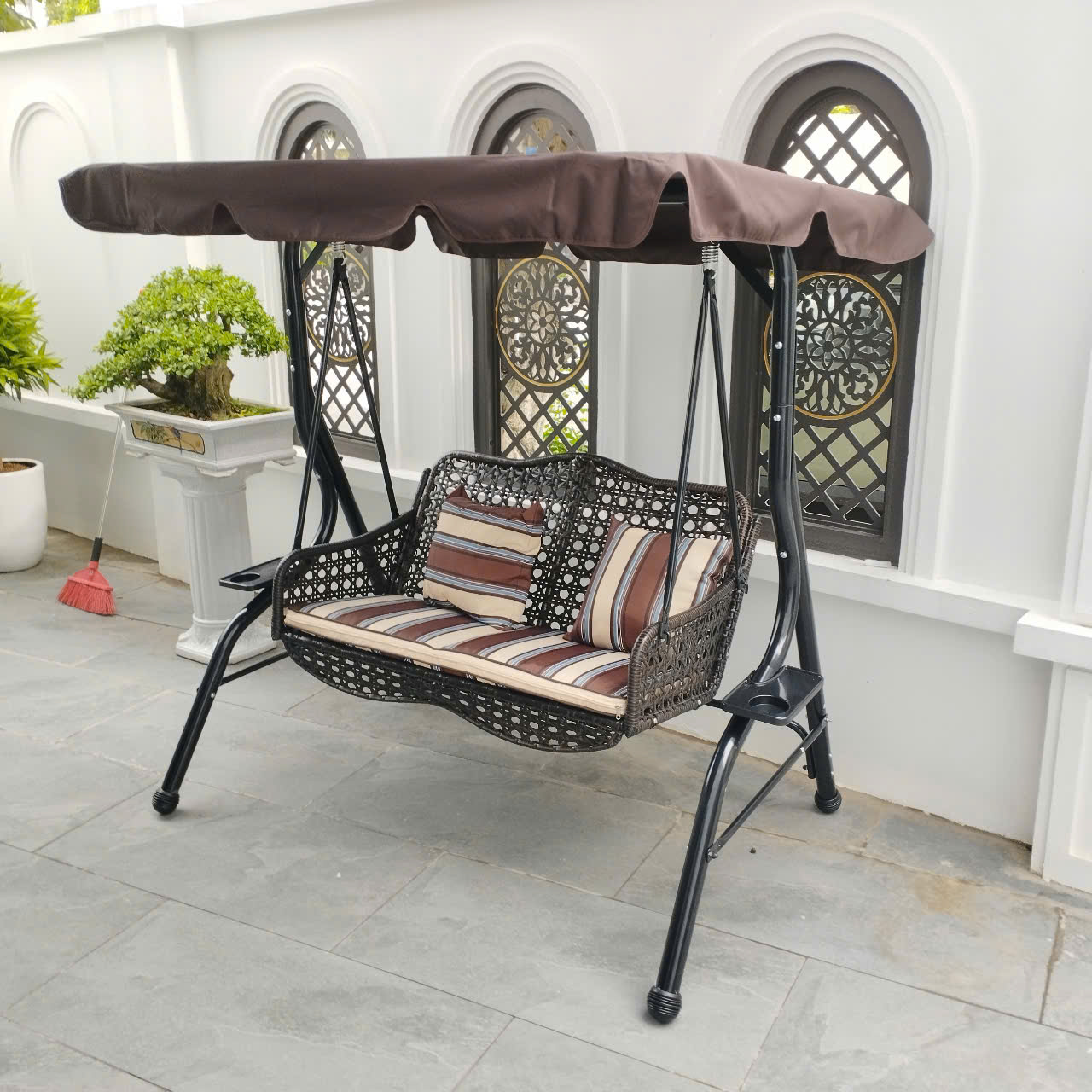 Rattan Export Garden Swing 2-Seat - REX-XDM-2C