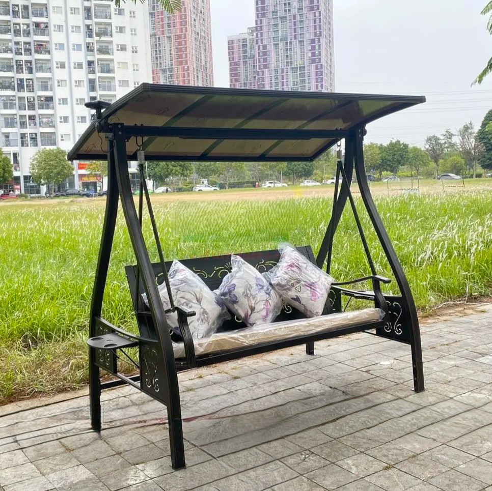 Rattan Export Imported Outdoor Swing 3-Seat MĐ-02 - REX-XD-MĐ-02