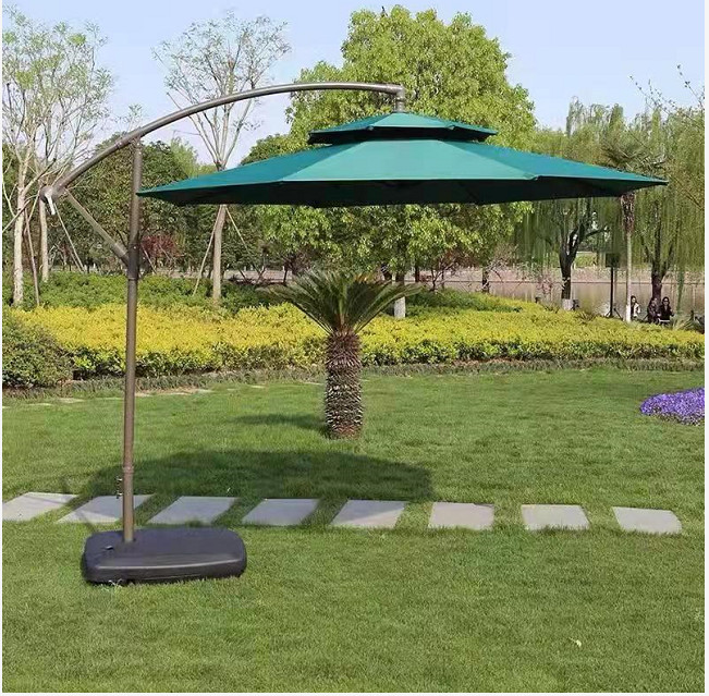Rattan Export Runder Ampelschirm 3m Importiert - REX-BA-DLTC-3M