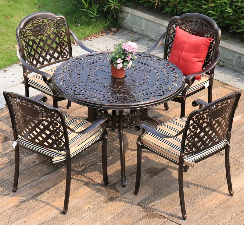 Rattan Export Mobili da Esterno in Alluminio Pressofuso D100 - REX-D100-4G