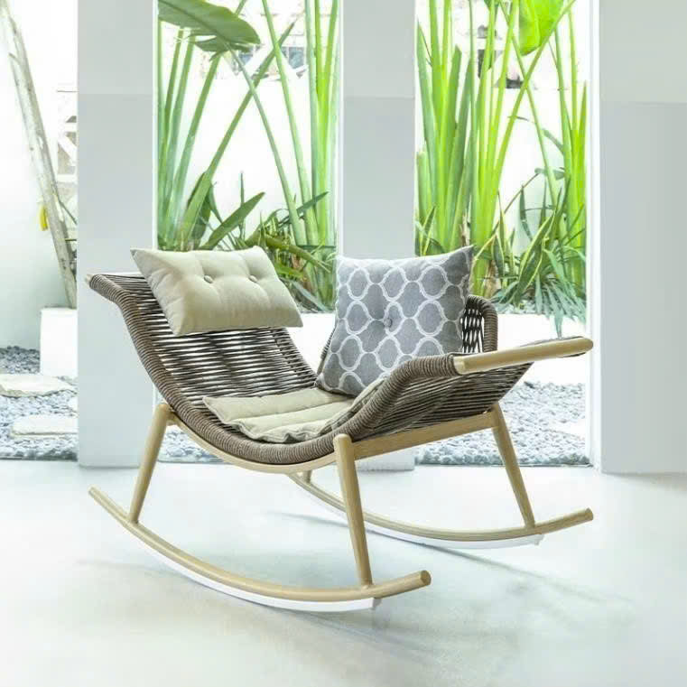 Rattan Export Sedia a Dondolo Relax - REX-BA-G02