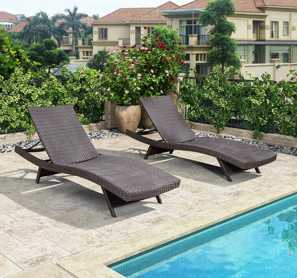 Rattan Export Strand-Sonnenliege