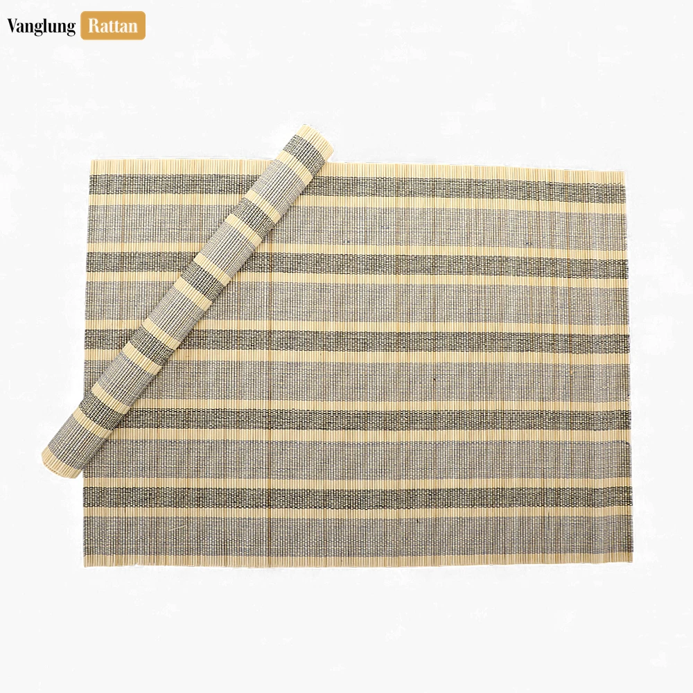 Rattan Export B2B Sustainable Bamboo Placemat - Heat-Resistant Mat for Professional Cafe Use - REX-UP058010