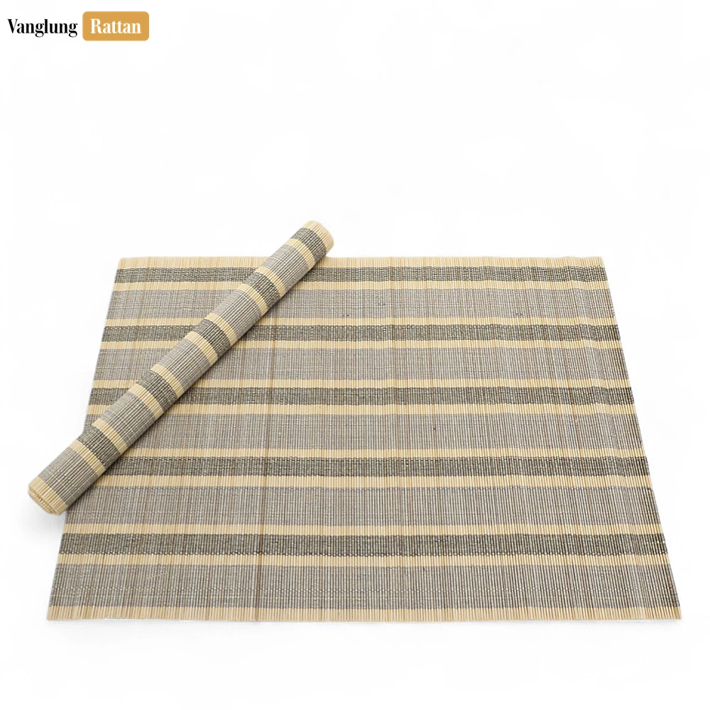 Rattan Export B2B Sustainable Bamboo Placemat - Heat-Resistant Mat for Professional Cafe Use - REX-UP058010